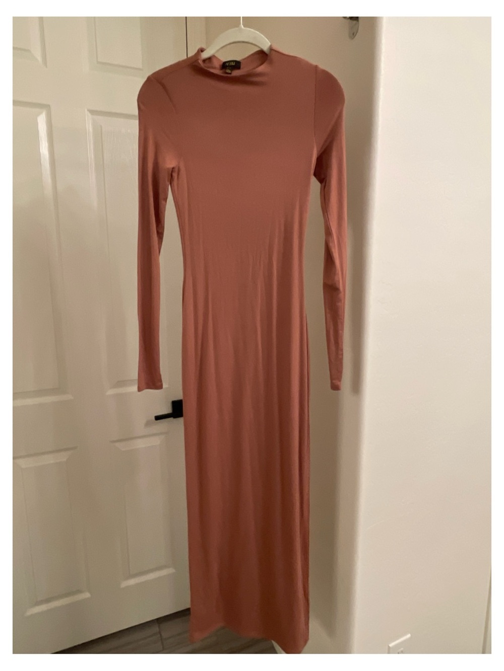 AFRM Long Sleeve Maxi Dress in Dusty Rose Mauve